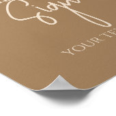 Het moderne Baby shower kunnen we nauwelijks afwac Poster (Hoek)