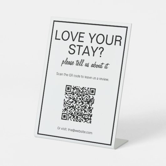 Het moderne Basis Witte Teken van de Lijst van de  Reclamebord Met Voetstuk (Voorkant)