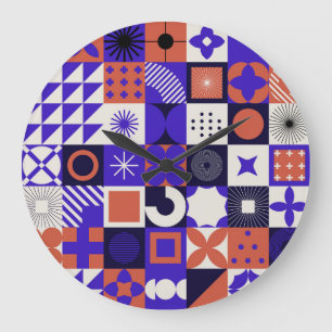Het moderne Bauhaus is een gedurfd geometrisch pat Grote Klok
