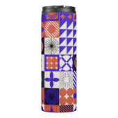 Het moderne Bauhaus is een gedurfd geometrisch pat Thermosbeker (Achterkant)