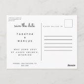 het moderne beeld van de manuscriptfoto sparen de  briefkaart (Achterkant)