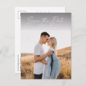 Het moderne Berichten van de Foto van het Manuscri Aankondigingskaart (Voorkant / Achterkant)