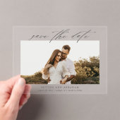 Het moderne Berichten van de Foto van het Manuscri Acryl Uitnodigingen (Insitu (Draagbaar))