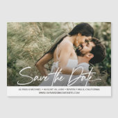 Het moderne Berichten van de Foto van het Manuscri Magnetische Uitnodiging (Voorkant)