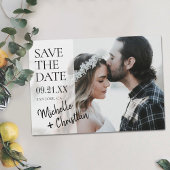 Het moderne Berichten van de Foto van het Manuscri Save The Date