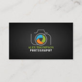 Het moderne Blind van de Kleur van de Camera van Visitekaartje (Voorkant)