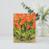 Het moderne bloemenfestival Tulps Briefkaart (Staand voorkant)
