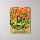 Het moderne bloemenfestival Tulps Canvas Afdruk (Voorkant)