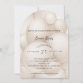 Het moderne Boho Balloons Baby shower Kaart (Voorkant)