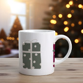 Het moderne Boho Christmas Polka Dot Cadeau Koffiemok