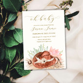 Het moderne Boho Desert Cactus Cowboy Pet Baby sho Kaart