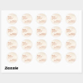 Het moderne Boho hier komt het Son Baby shower Ronde Sticker (Vel)