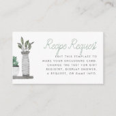 Het moderne Boho Planten Vrijgezellenfeest Informatiekaartje (Voorkant)