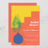 Het moderne Boho Vibrant Botanical Shapes Vrijgeze Kaart (Voorkant / Achterkant)