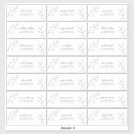 Het moderne Botanische Gastadres van het Manuscrip Sticker