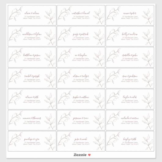 Het moderne Botanische Gastadres van het Manuscrip Sticker (Vel)