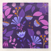 Het moderne botanische Onderzetter Glazen Onderzetter (Voorkant)