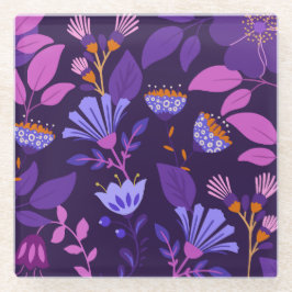 Het moderne botanische Onderzetter Glazen Onderzetter