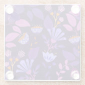 Het moderne botanische Onderzetter Glazen Onderzetter (Achterkant)