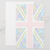 Het moderne Briefpapier van Union Jack van de (Voorkant / Achterkant)