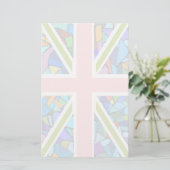 Het moderne Briefpapier van Union Jack van de (Staand voorkant)