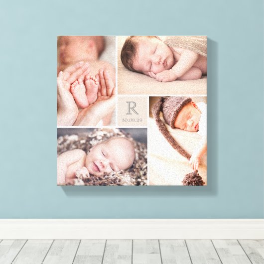 Het moderne Canvas van de Collage van de Foto van Afdruk (Insitu (Houten vloer))