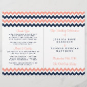 Het moderne Chevron Wedding Collectie - Roze en ma (Voorkant)