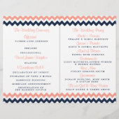 Het moderne Chevron Wedding Collectie - Roze en ma (Achterkant)