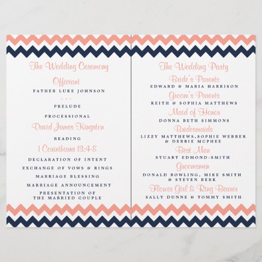 Het moderne Chevron Wedding Collectie - Roze en ma (Achterkant)
