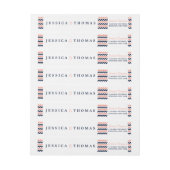 Het moderne Chevron Wedding Collectie - Roze en ma (Vel)