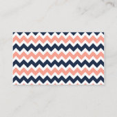 Het moderne Chevron Wedding Collectie - Roze en ma Informatiekaartje (Achterkant)