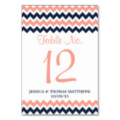 Het moderne Chevron Wedding Collectie - Roze en ma Kaart (Voorkant)