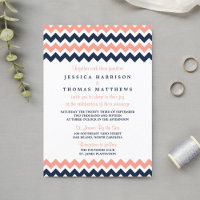 Het moderne Chevron Wedding Collectie - Roze en ma