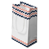 Het moderne Chevron Wedding Collectie - Roze en ma Klein Cadeauzakje (Achterkant Gekanteld)