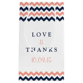 Het moderne Chevron Wedding Collectie - Roze en ma Klein Cadeauzakje