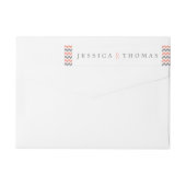 Het moderne Chevron Wedding Collectie - Roze & gri (Achterkant)