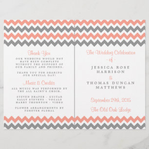 Het moderne Chevron Wedding Collectie - Roze & gri