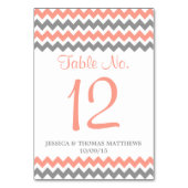 Het moderne Chevron Wedding Collectie - Roze & gri Kaart (Voorkant)