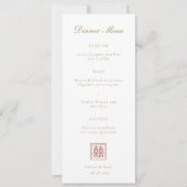 Het moderne Chinees Berichten Menu van het Dubbele (Voorkant)