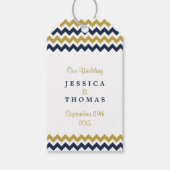 Het moderne Collectie van de Chevron Wedding - mar Cadeaulabel (Voorkant)