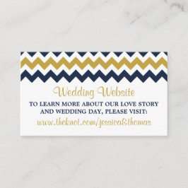 Het moderne Collectie van de Chevron Wedding - mar Informatiekaartje