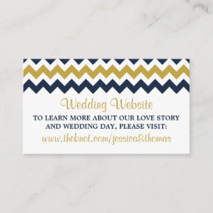 Het moderne Collectie van de Chevron Wedding - mar Informatiekaartje