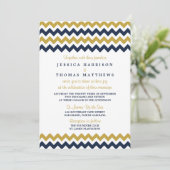 Het moderne Collectie van de Chevron Wedding - mar Kaart (Staand voorkant)