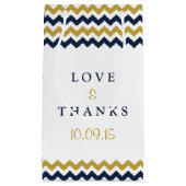 Het moderne Collectie van de Chevron Wedding - mar Klein Cadeauzakje (Voorkant)