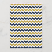 Het moderne Collectie van de Chevron Wedding - mar Menu (Achterkant)