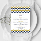 Het moderne Collectie van de Chevron Wedding - mar Menu
