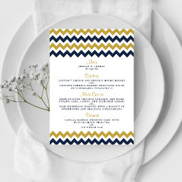 Het moderne Collectie van de Chevron Wedding - mar Menu
