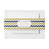 Het moderne Collectie van de Chevron Wedding - mar Uitnodigingen Wikkel (Voorkant Voorbeeld)