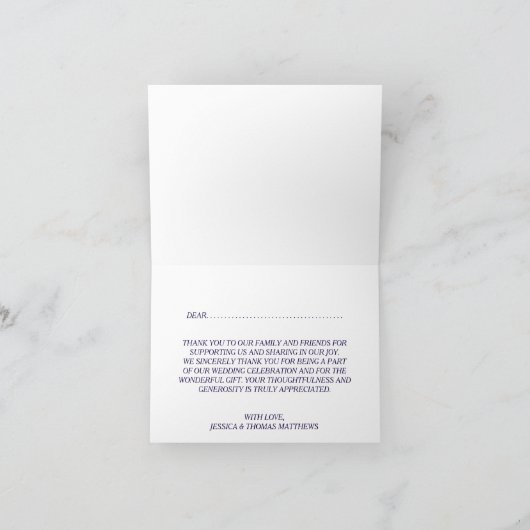 Het moderne Collectie van de marineslag Bedankkaart (Binnen)