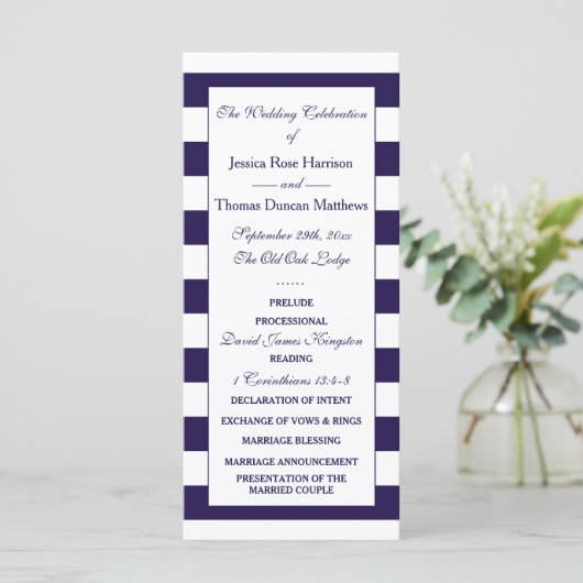 Het moderne Collectie van de marineslag Programmakaart (Staand voorkant)